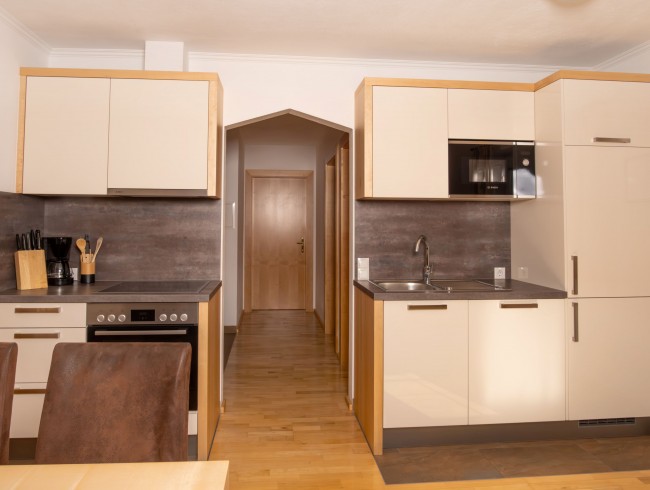 Gut durchdachte Küche in der Ferienwohnung Reiter in Flachau